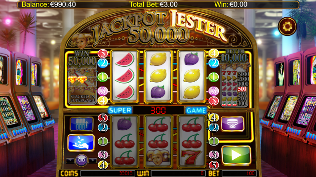 Игровой интерфейс Jackpot Jester 50 000 7