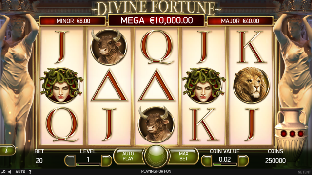 Характеристики слота Divine Fortune 4